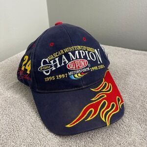 VINTAGE Jeff Gordon Hat DuPont‎ #24 4-Time NASCAR Winston Cup Champion Cap